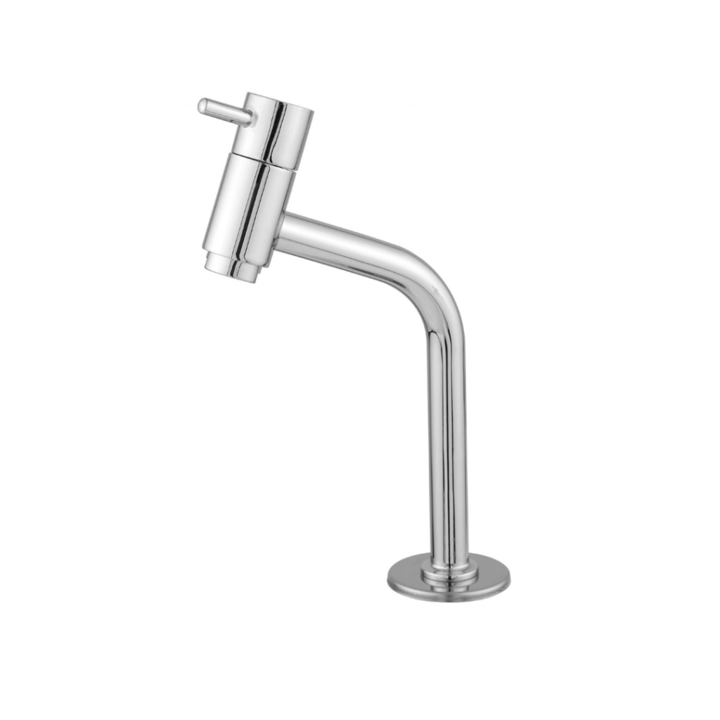 Grifo para lavatorio pico alto slim 45º 18 cm