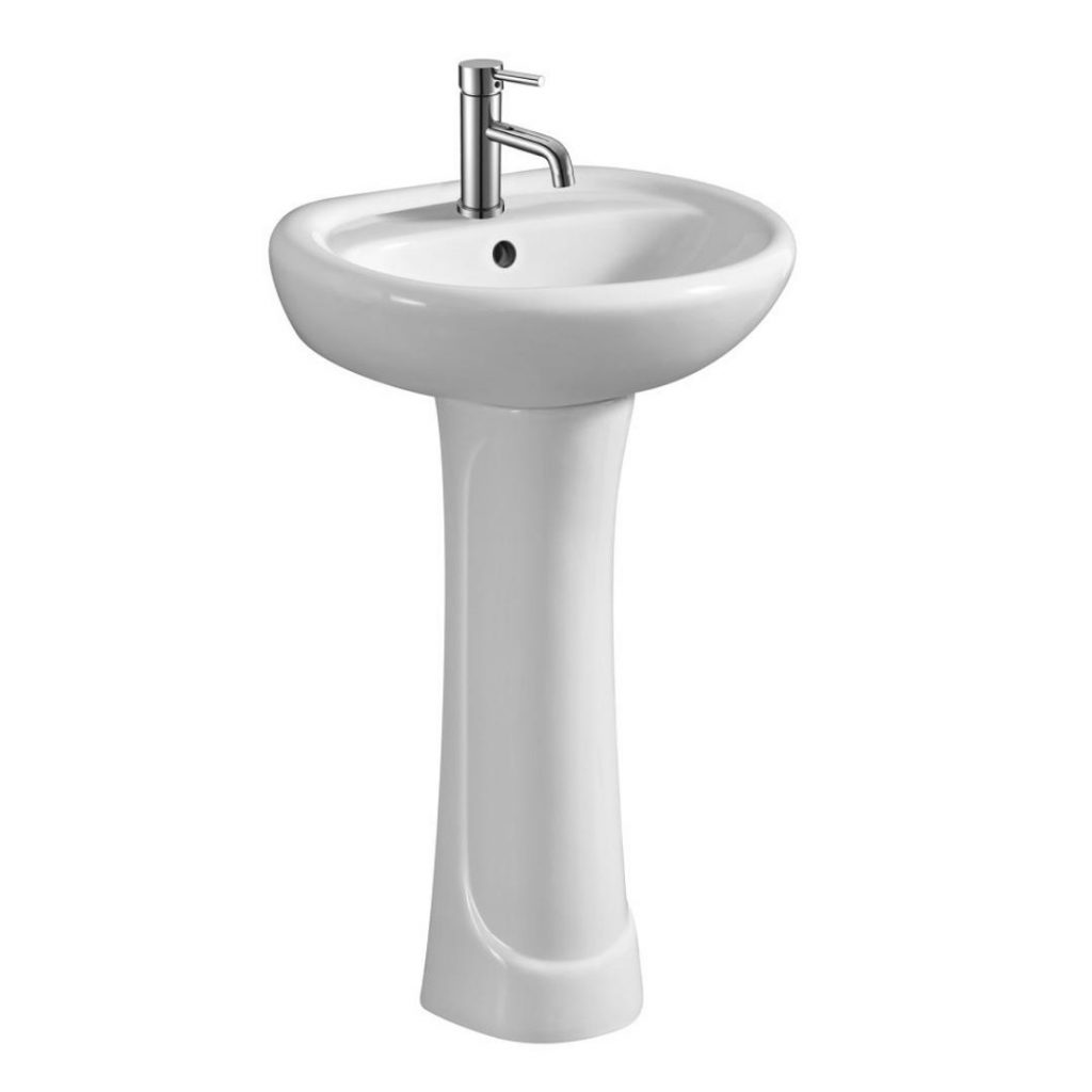 Lavatorio con pedestal dettaglio bari 8007 blanco