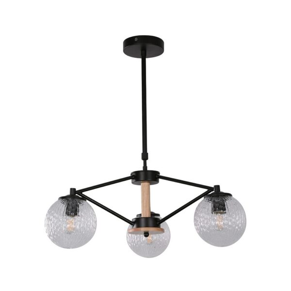 Lámpara de techo Designers Negro 3 luces e27 40w