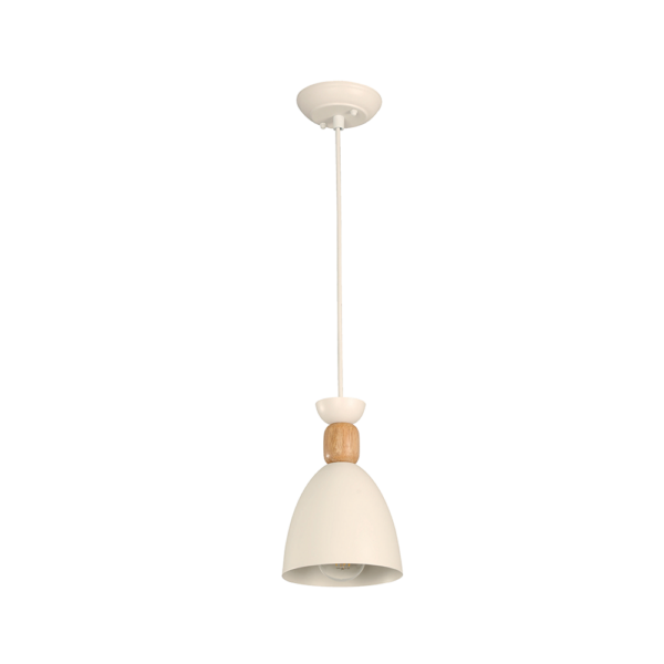 Lámpara colgante ikelite montreal blanco e27 40w
