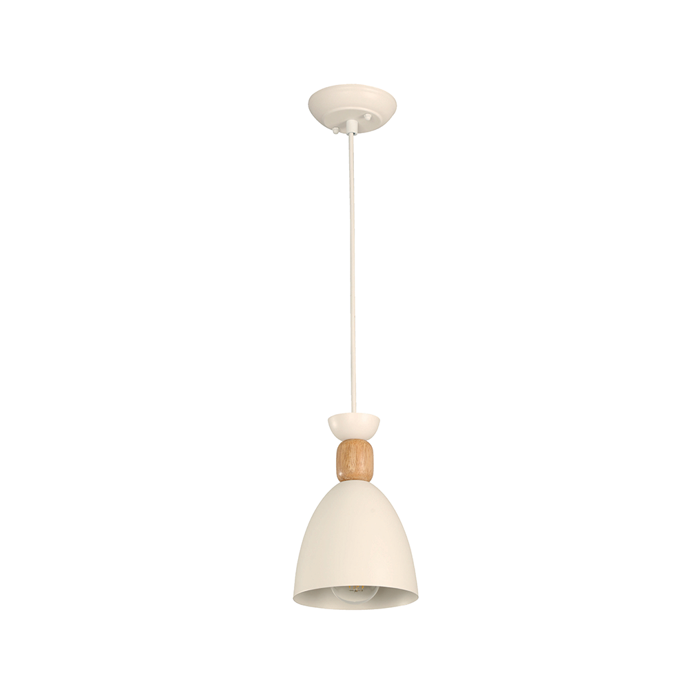 Lámpara colgante ikelite montreal blanco e27 40w