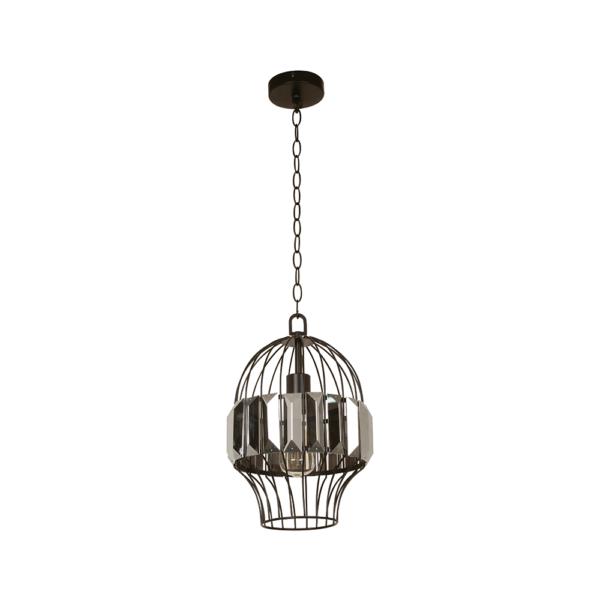 Lámpara colgante Designers Claudy negro e26 60w