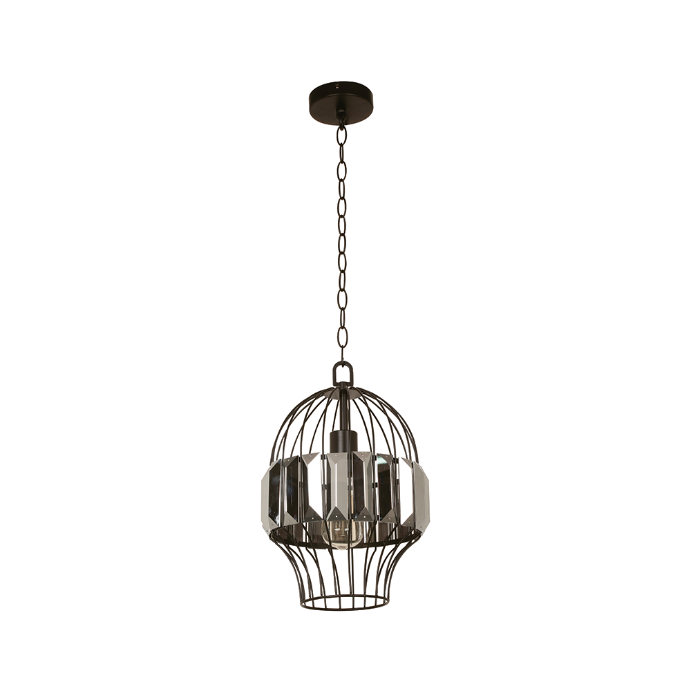 Lámpara colgante Designers Claudy negro e26 60w
