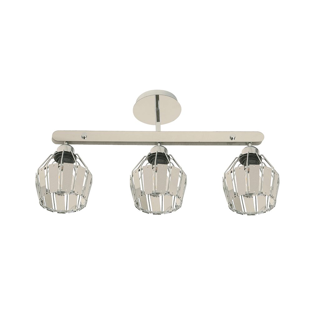 Lámpara de techo Designers cromo 3 luces e27 60w