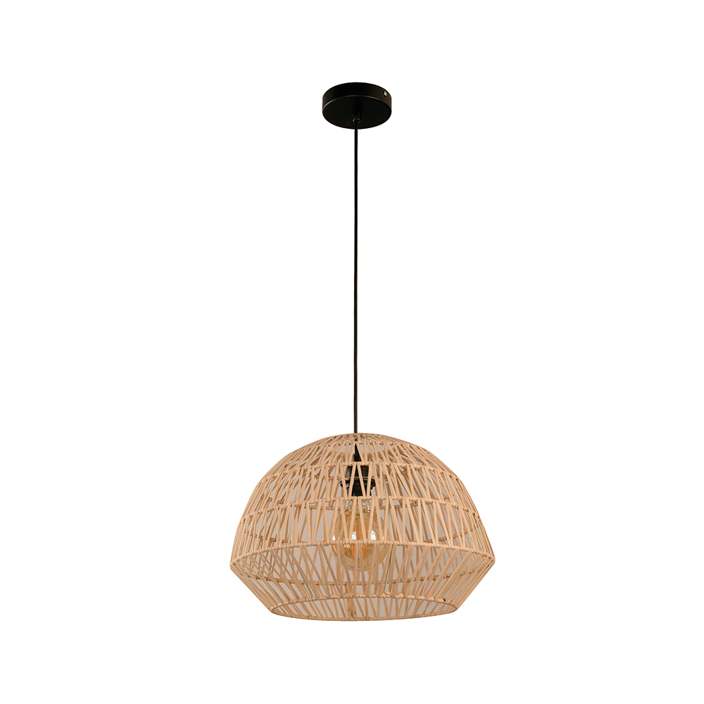 Lámpara colgante Ikelite negro e27 40w