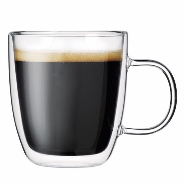 Set de tazas de vidrio Kennedy 310 ml 2 Pzas
