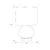 Lámpara de mesa Designers Ambar y cromo e27 60w — vista 1