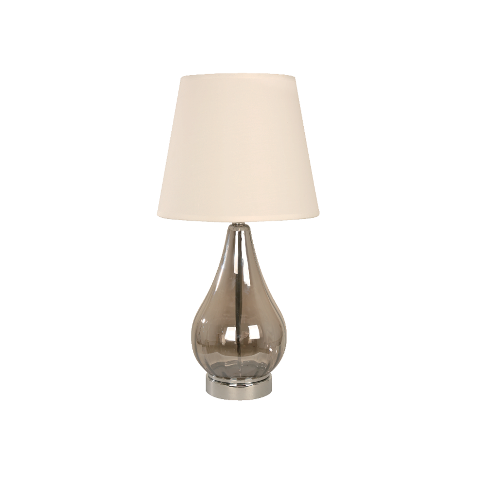 Lámpara de mesa designers ahumado e27 60w