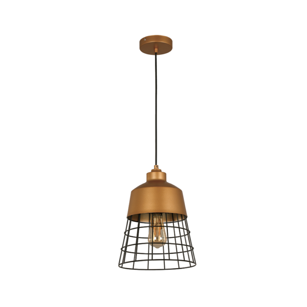 Lámpara colgante designers dorado e27 60w