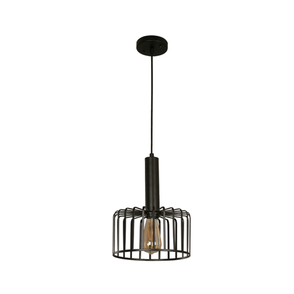 Lámpara colgante Ikelite Negro e27 60w