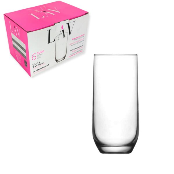 Set de vasos de vidrio sude lav