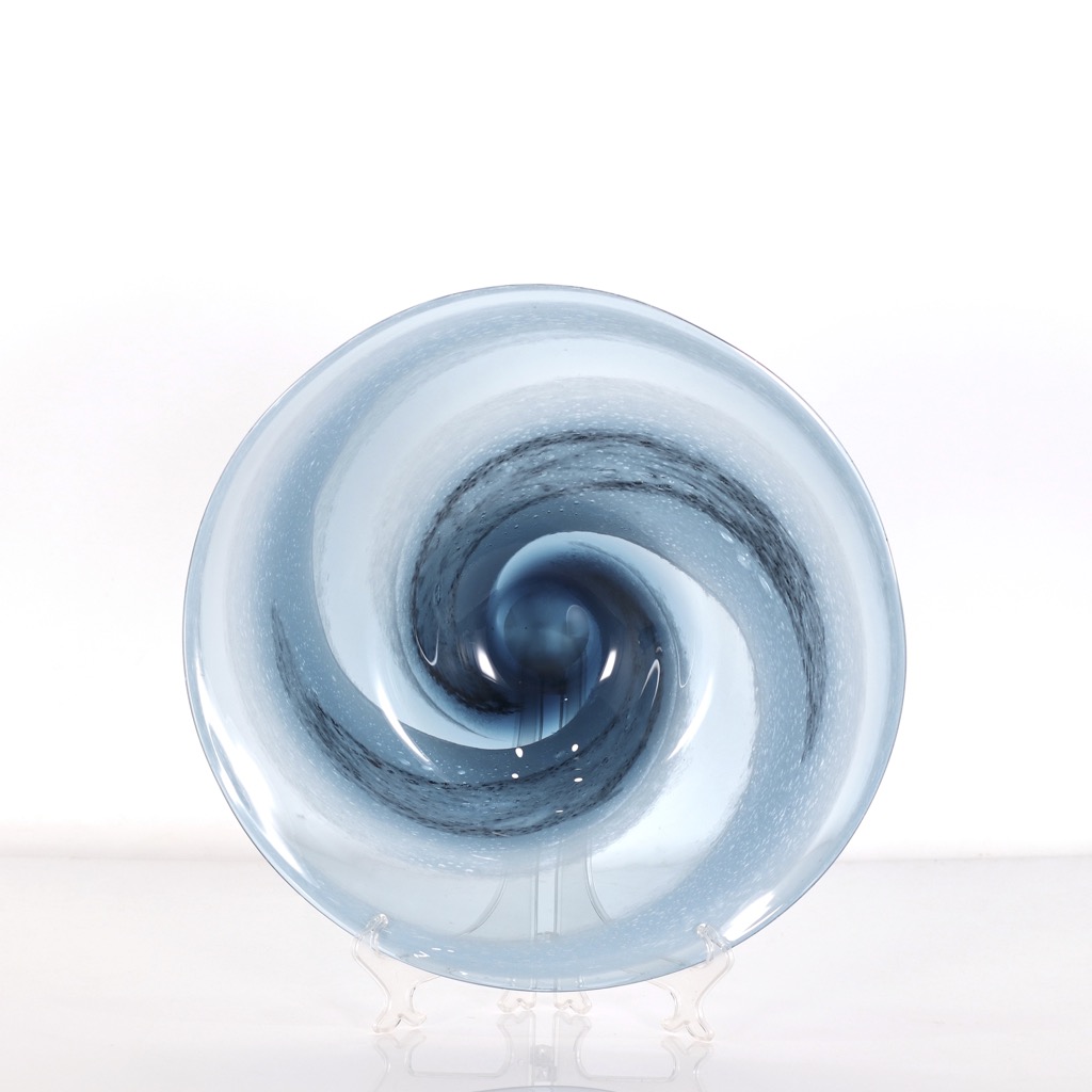 Plato decorativo kennedy azul 44x44x8cm