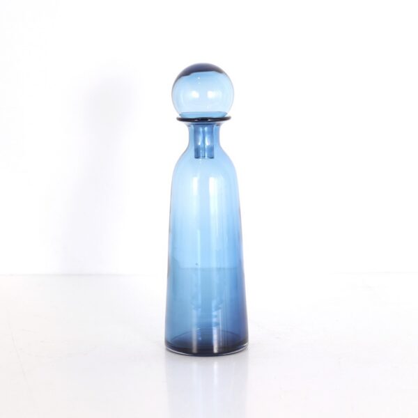 Adorno de vidrio Kennedy azul 12x12x42cm