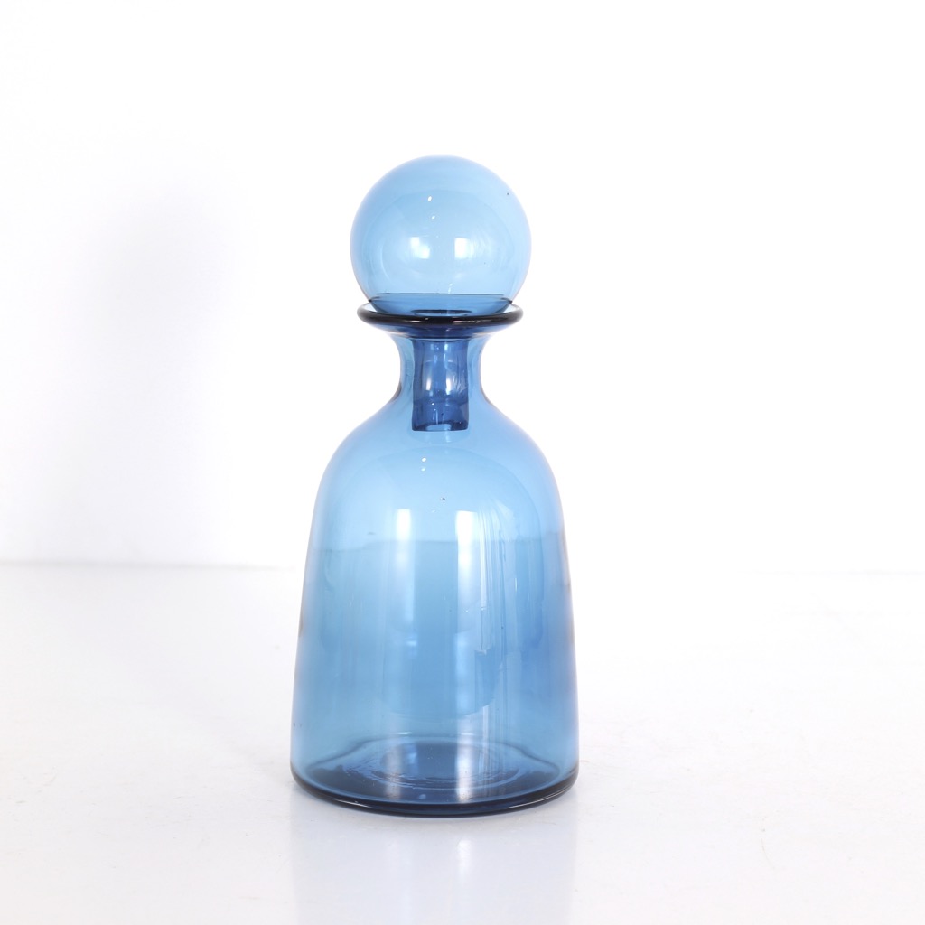 Adorno de vidrio kennedy azul 15x15x32cm