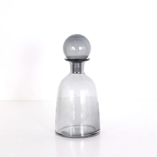 Adorno de vidrio kennedy gris 15x15x32cm