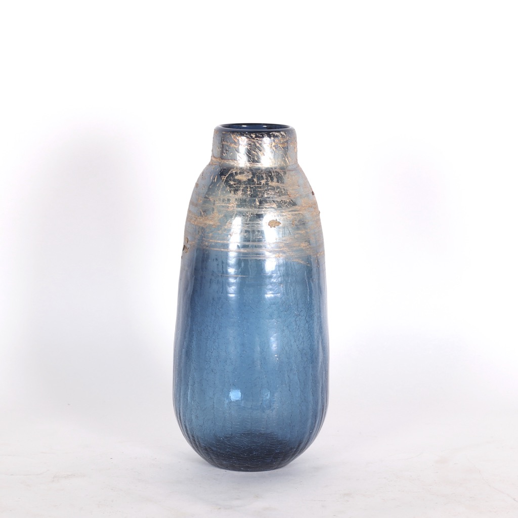 Florero kennedy Azul 14,5×14,5x32cm