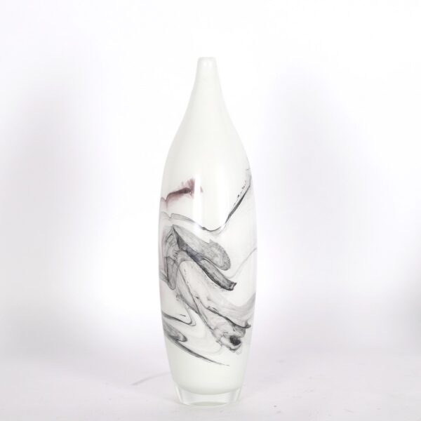 Florero kennedy blanco 3x13x46cm