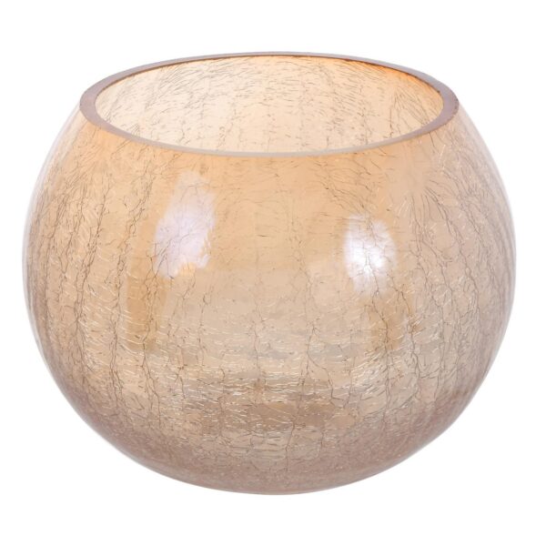 Florero de vidrio Concepts beige 15x11,5cm