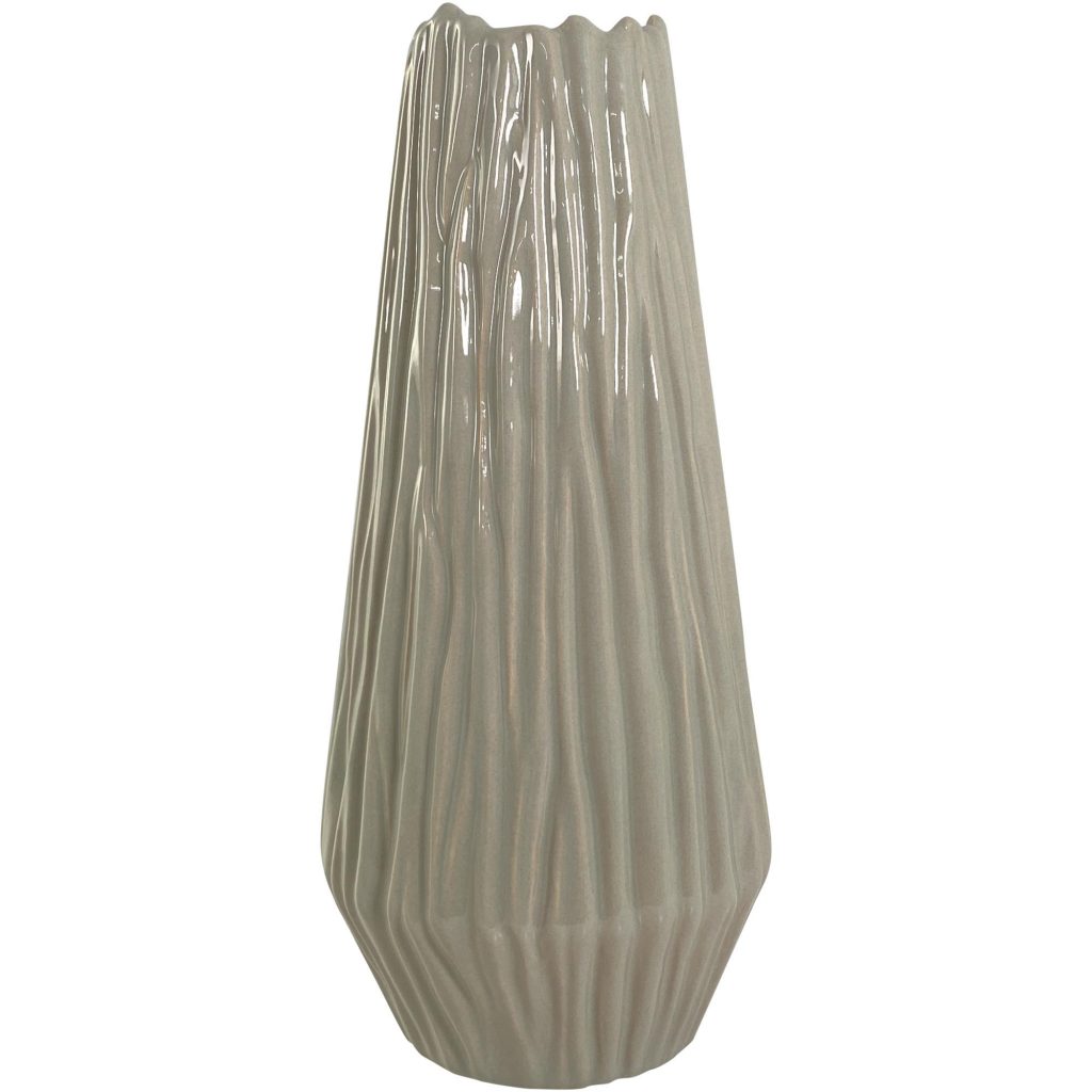 Florero de cerámica concepts beige 14x14x31cm 647878
