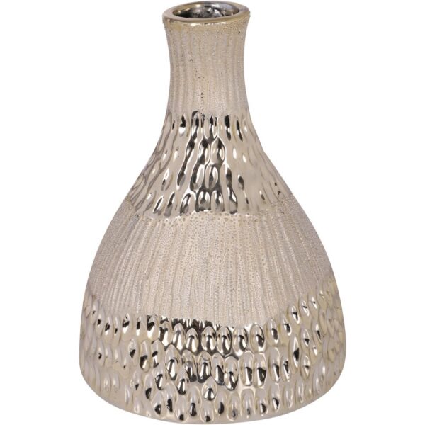Florero de cerámica concepts beige 15,5x15,5x21cm 678178