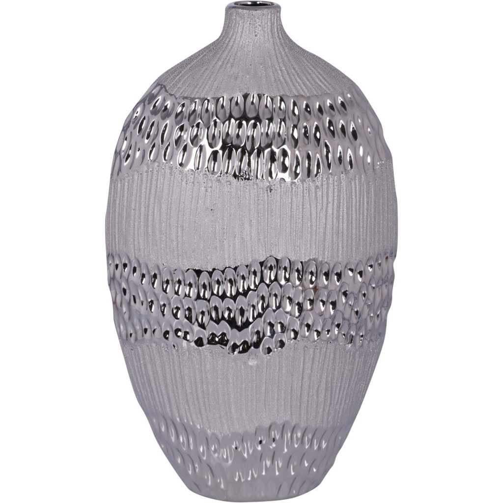 Florero de cerámica concepts gris 19,5×12,5x33cm 678183