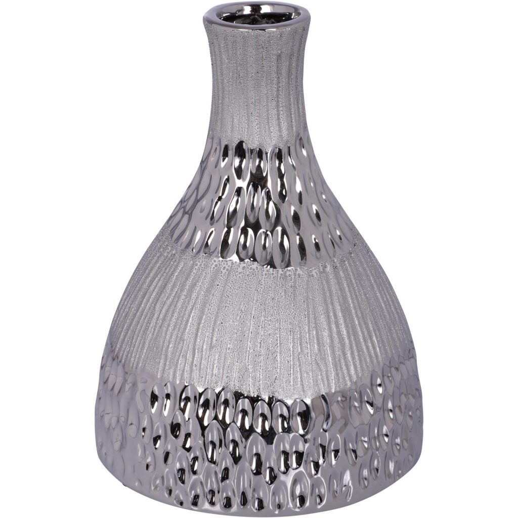 Florero de cerámica concepts gris 15,5×15,5x21cm 678185