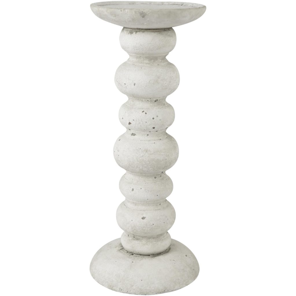 Porta vela de cerámica concepts blanco 12,5×12,5x29cm 172153
