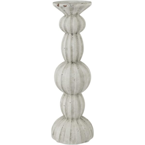 Porta vela de cerámica concepts blanco 12,5x12,5x39cm