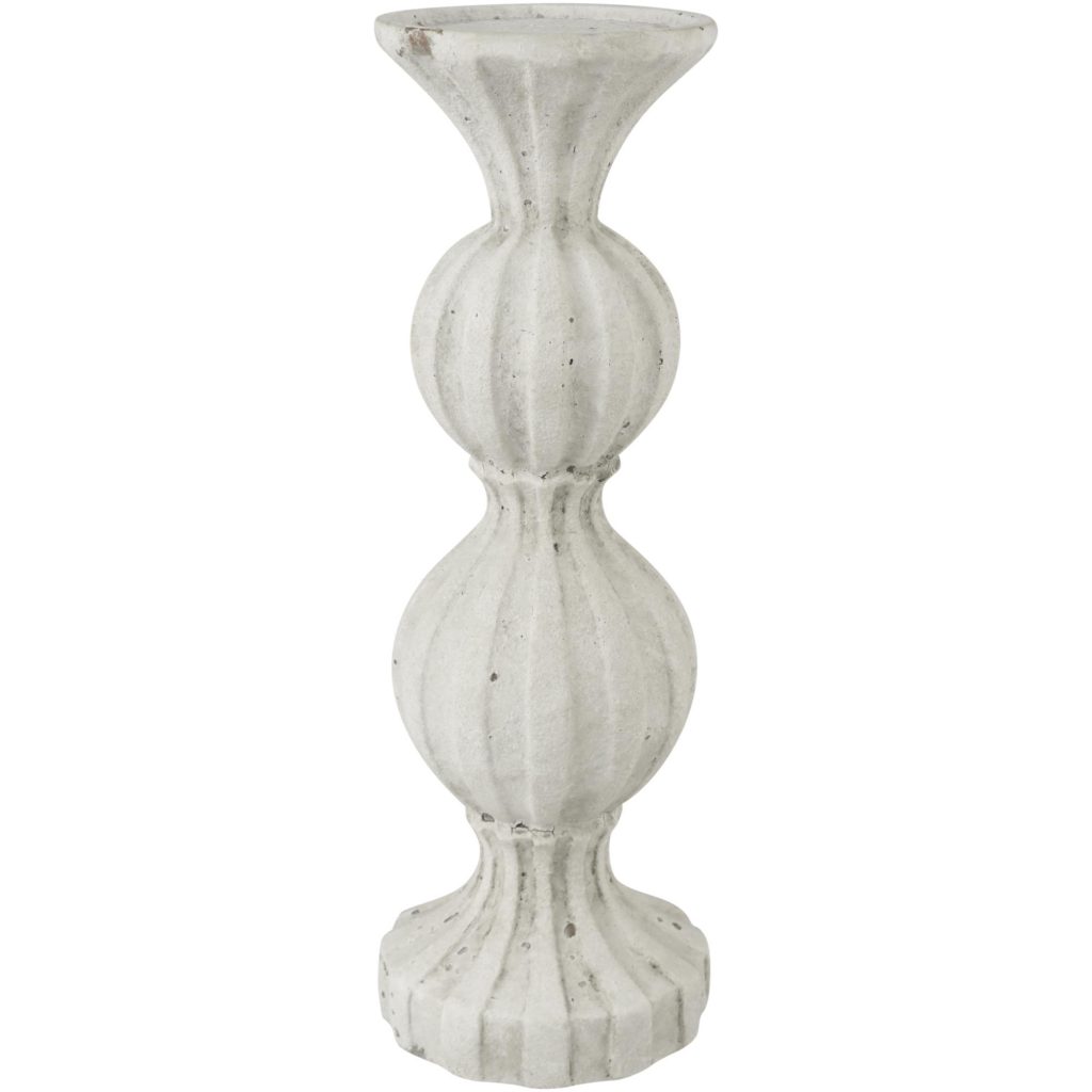 Porta vela de cerámica concepts blanco 11,5×11,5×33,5cm 172158