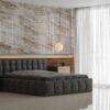 Piso porcelanato brillante embramaco pietra gold lux plus 82x82cm 2,02m2 — vista 3