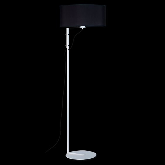 Lámpara de piso circular libertad negro 130cm e27