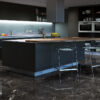 Piso porcelanato «a» brillante elizabeth nero reale 84x84cm 2.12m2 — vista 1