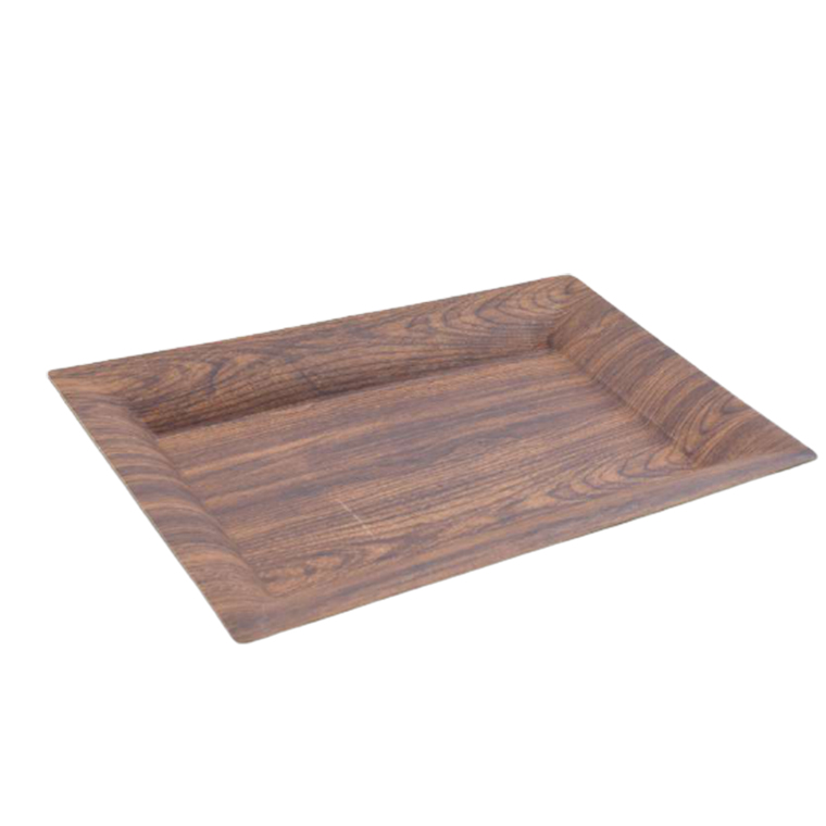 Bandeja de plástico hamilton diseño madera