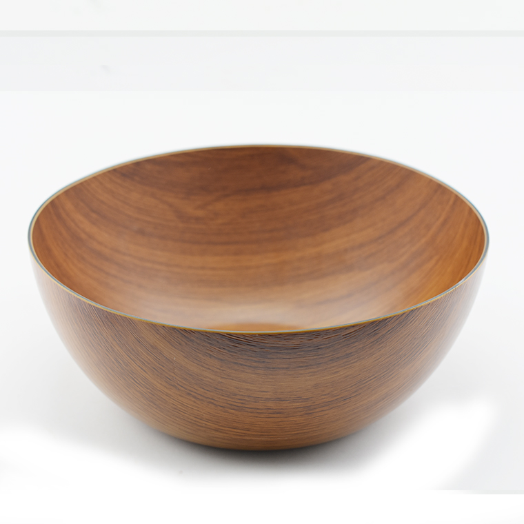 Bowl de plástico redondo hamilton diseño madera 30cm