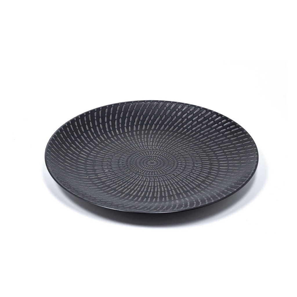 Plato plano de porcelana kennedy 8¨