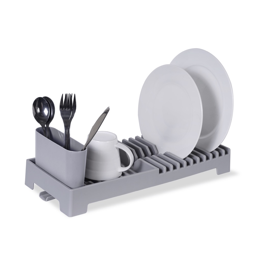 Escurridor de platos kennedy gris 19x46x13,5cm