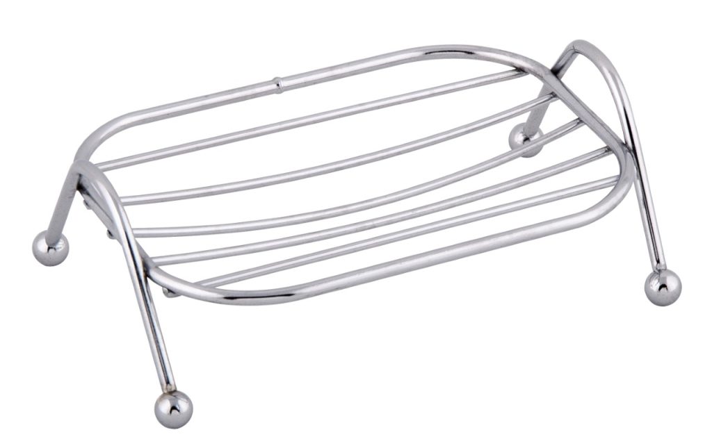 Jabonera de mesa astra cromado 13×9,4x3cm