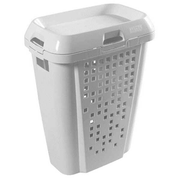 Cesto para ropas astra blanco 45lts