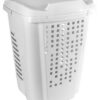 Cesto para ropa astra con compartimiento blanco 70lts — vista 1