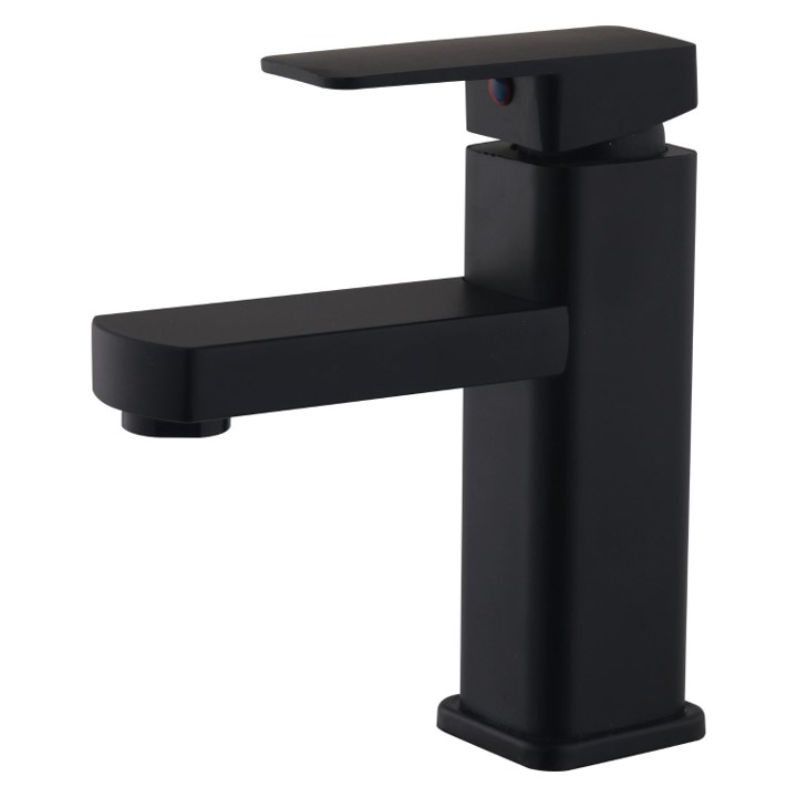 Monocomando para lavatorio talita bahamas negro pico bajo