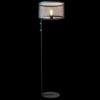 Lámpara de piso pilar malla metal negro 130cm e27 — vista 1