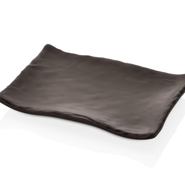 Plato de melamina rectangular terra hamilton 18.5x13.1cm kul 30019d