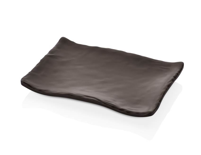 Plato de melamina rectangular terra hamilton 18.5×13.1cm kul 30019d