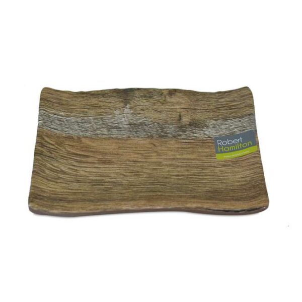 Plato de melamina rectangular sierra hamilton color 18.5x13.1x2.2cm kul30019si