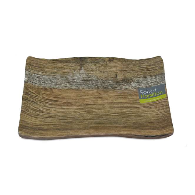 Plato de melamina rectangular sierra hamilton color 18.5×13.1×2.2cm kul30019si