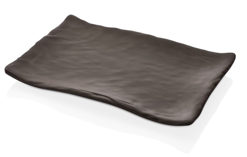 Plato de melamina rectangular terra hamilton 34.1×23.6×3.3cm
