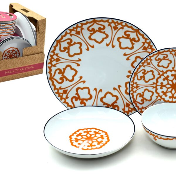 Set de vajilla de porcelana kutahya 24 piezas