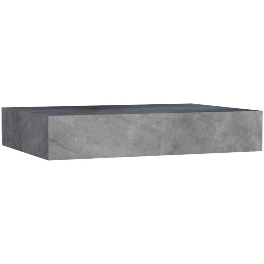 Encimera suspendida de porcelanato cozimax peri 80 gris