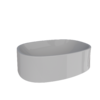 Bacha de apoyo ovalada cozimax lira gris — vista 1