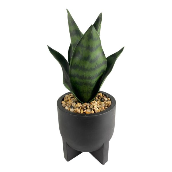 Maceta con planta artificial